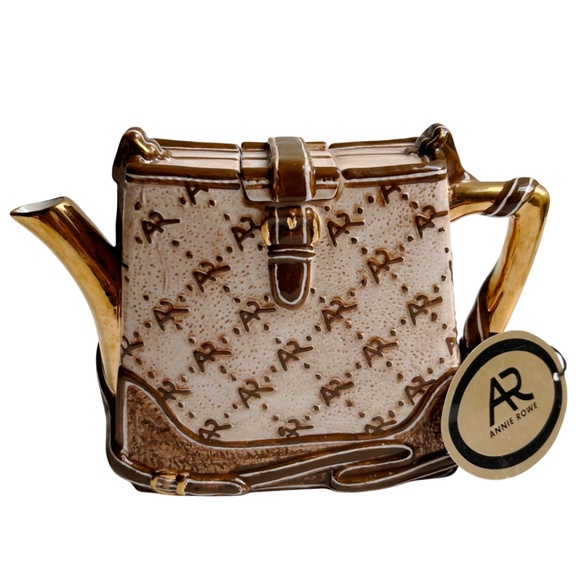 NWT Annie Rowe The Village Western House Collectible Purse Teapot - Picture 1 of 12